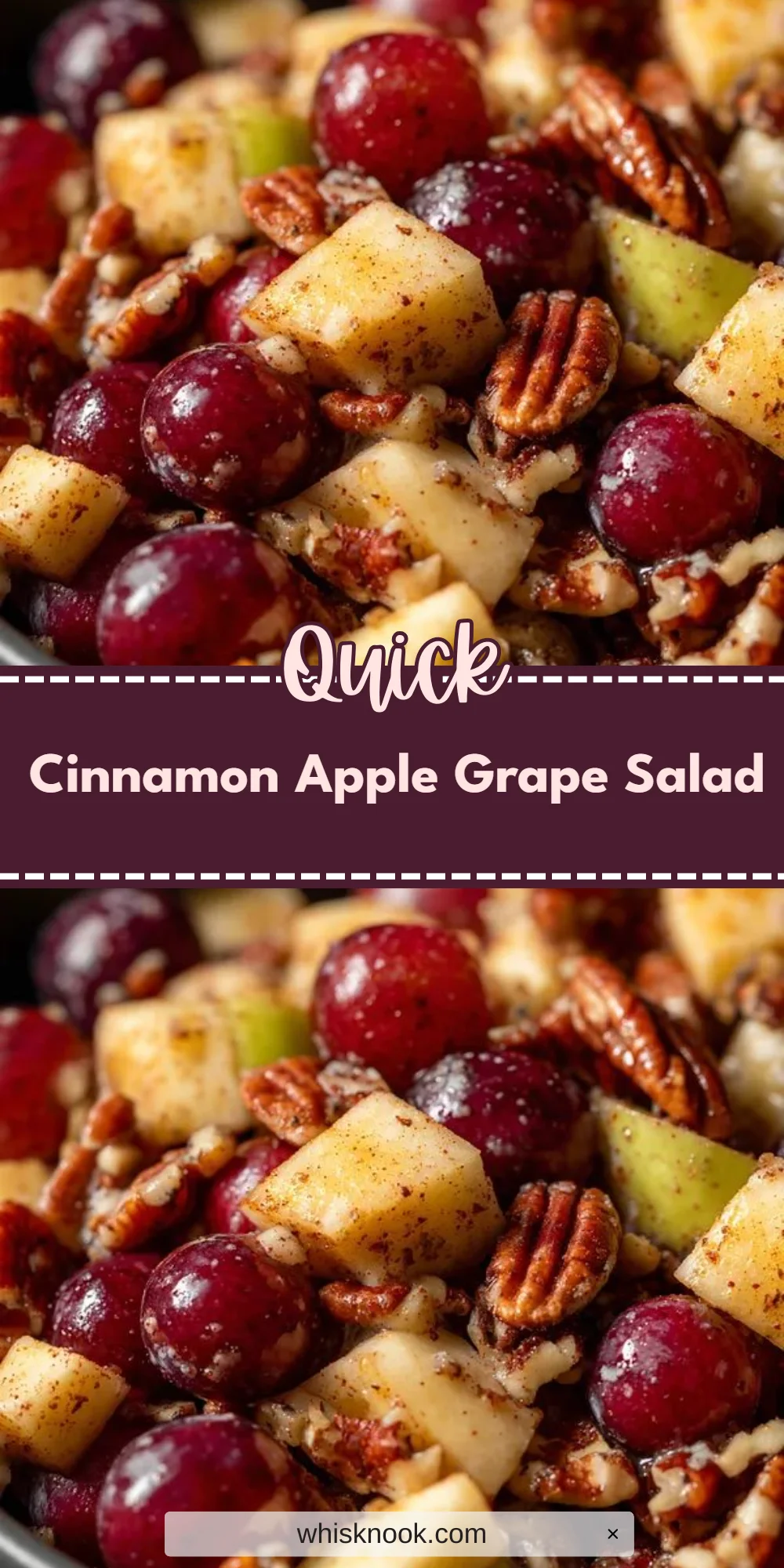 Cinnamon Apple Grape Salad