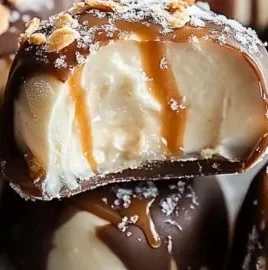 Frozen peanut butter Greek yogurt bites rich in protein for a healthy snack.