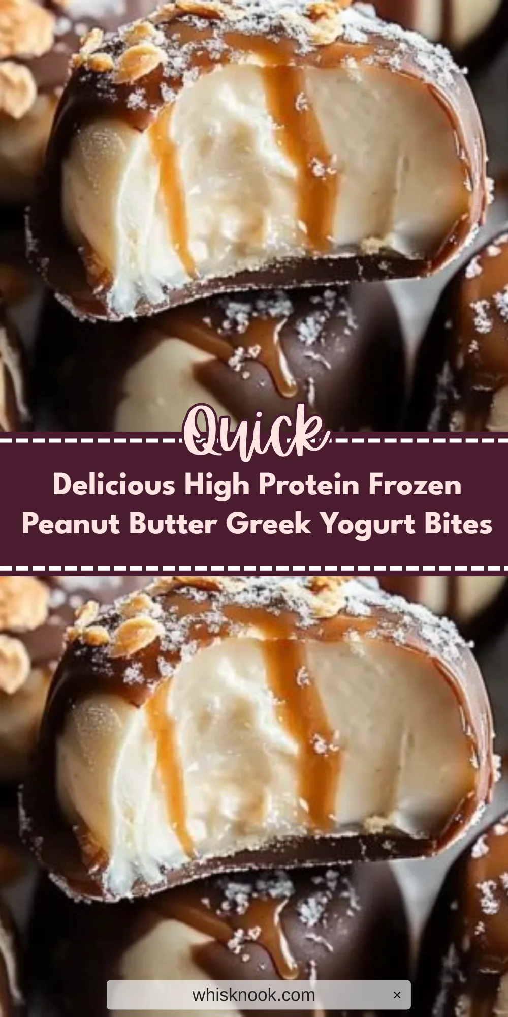 Delicious High Protein Frozen Peanut Butter Greek Yogurt Bites