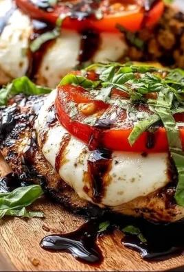 Delicious grilled chicken caprese with fresh basil, mozzarella, and tomatoes