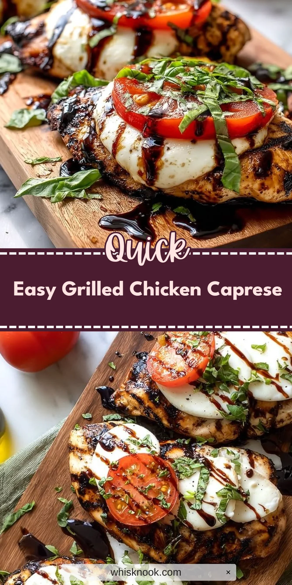 Easy Grilled Chicken Caprese