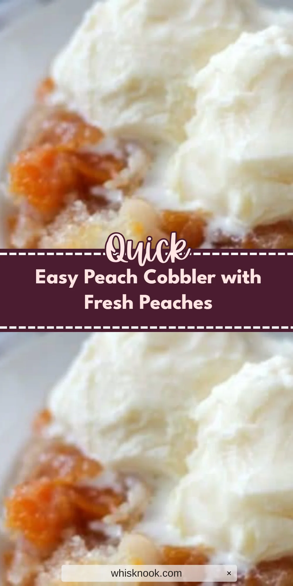 Easy Peach Cobbler with Fresh Peaches