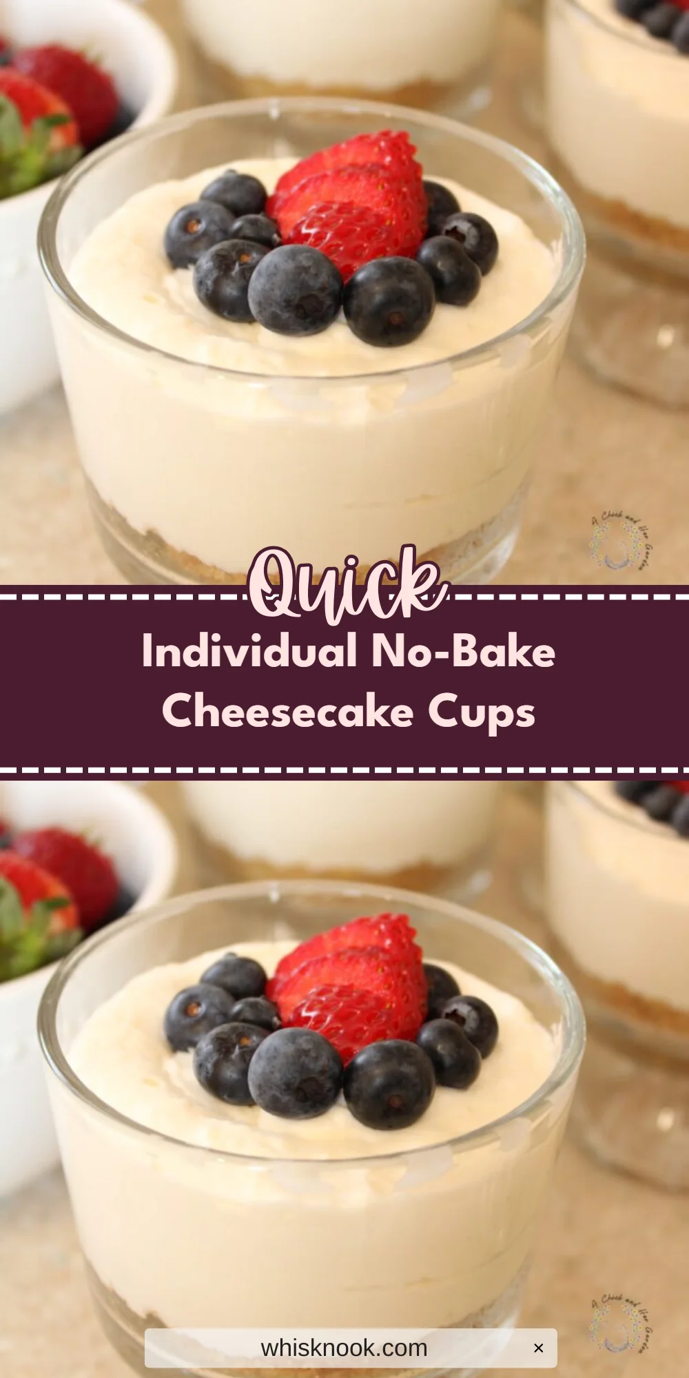Individual No-Bake Cheesecake Cups