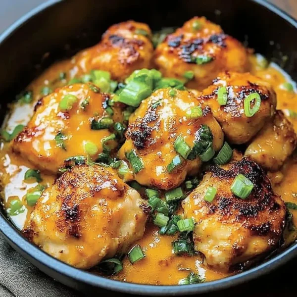 Delicious low carb bang bang chicken served with fresh herbs and vegetables.
