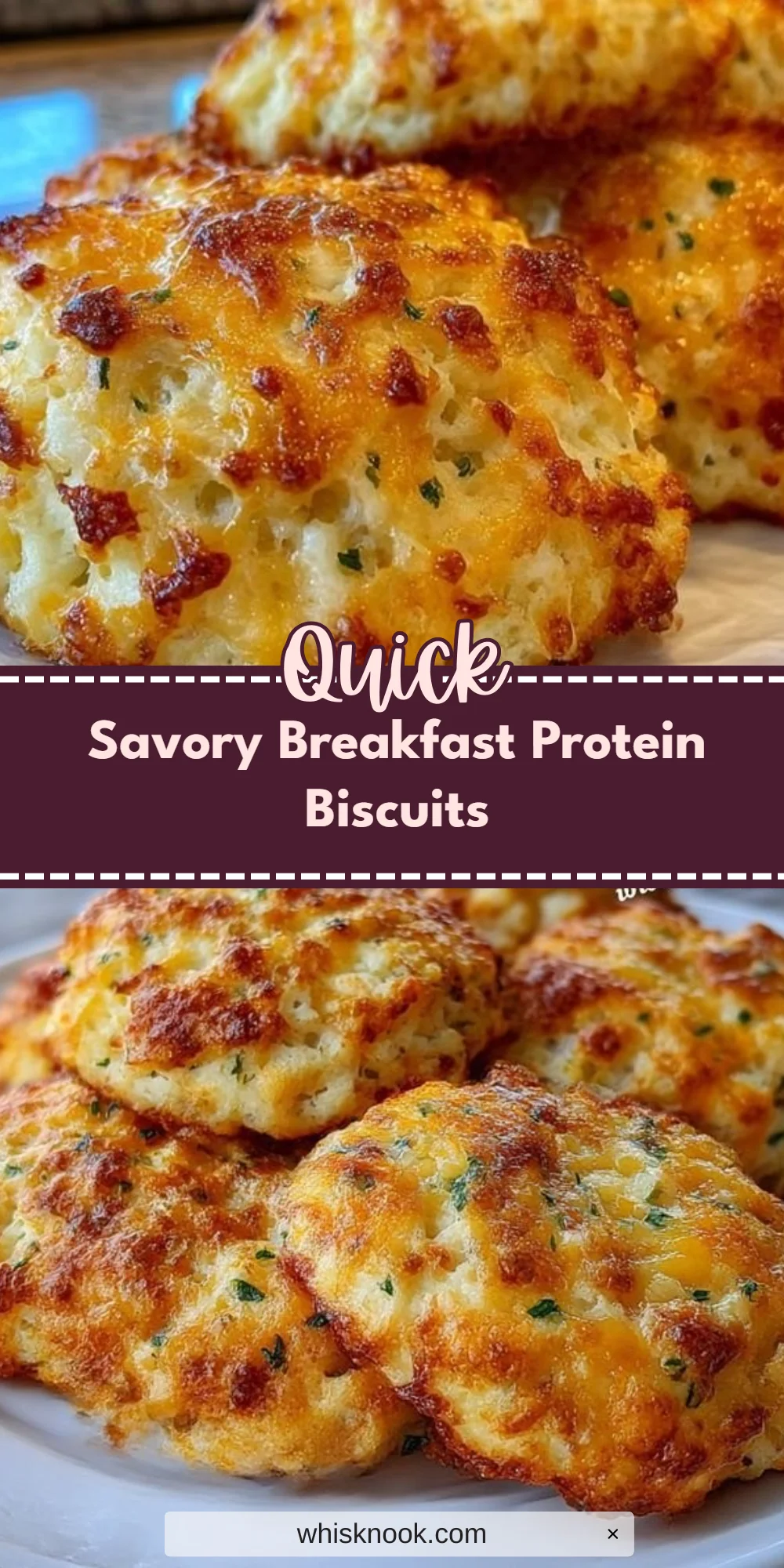 Savory Breakfast Protein Biscuits